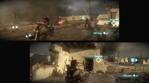 Blur 2 player splitscreen gameplay PS3 