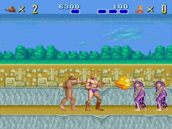 Altered Beast PC Engine first stage
