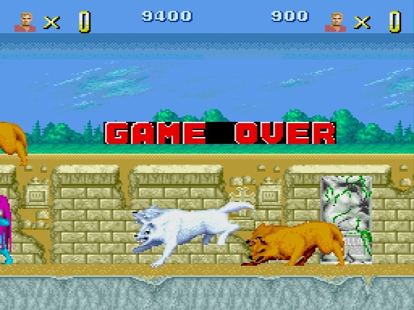 Altered Beast PC Engine Game Over
