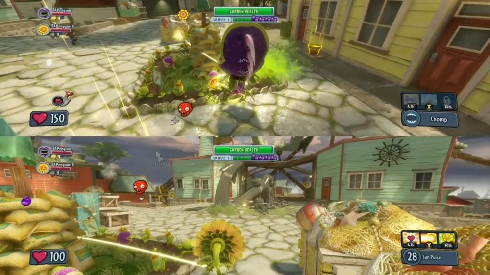 النباتات مقابل الزومبي حديقة الحرب PS4 تقسيم الشاشة في وضع عدم الاتصال
