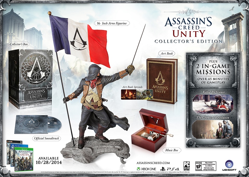 Assassin's Creed Unity - Arno Dorian - Guillotine Edition Collector Set