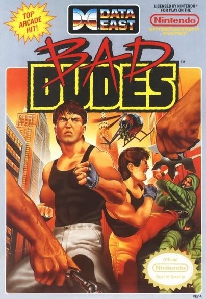 bad dudes nes cover