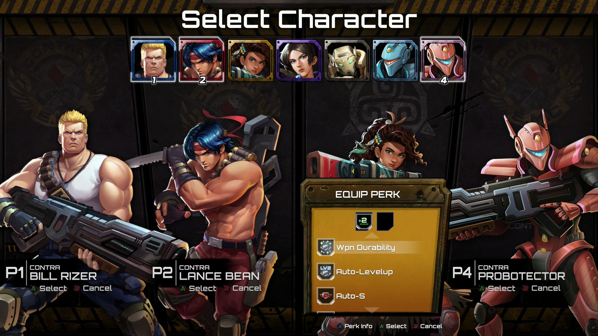 Contra Operation Galuga Xbox Series X Select Character