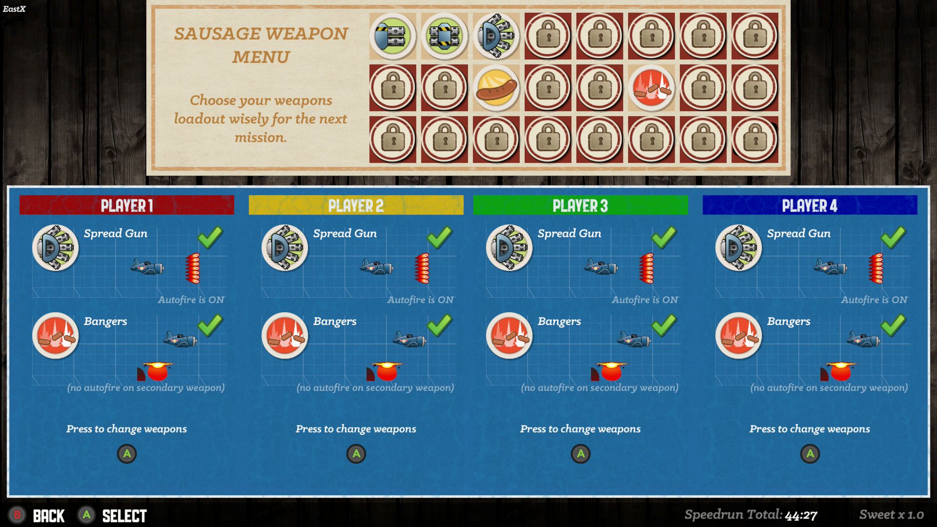 Dogfight A Sausage Bomber Story Xbox Sausage Weapon Menu