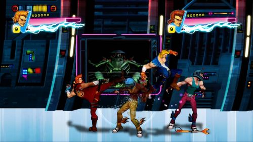 Double Dragon: Neon sci-fi stage