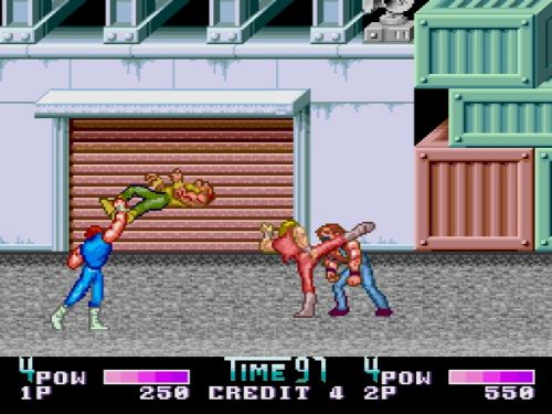 Double Dragon II PC Engine Mission 1