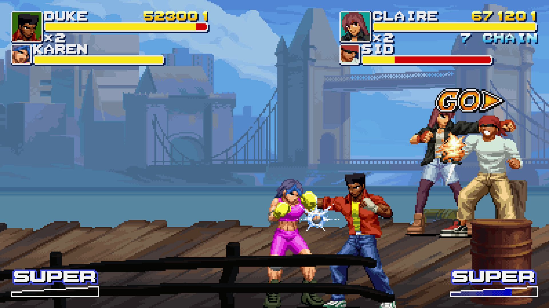 Screenshot of Double Dragon (Neo Geo, 1995) - MobyGames