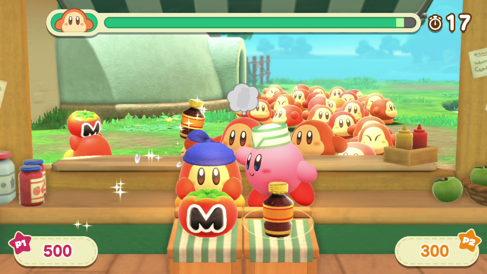 Kirby and the Forgotten Land for Nintendo Switch Co-op Cafe Minigame