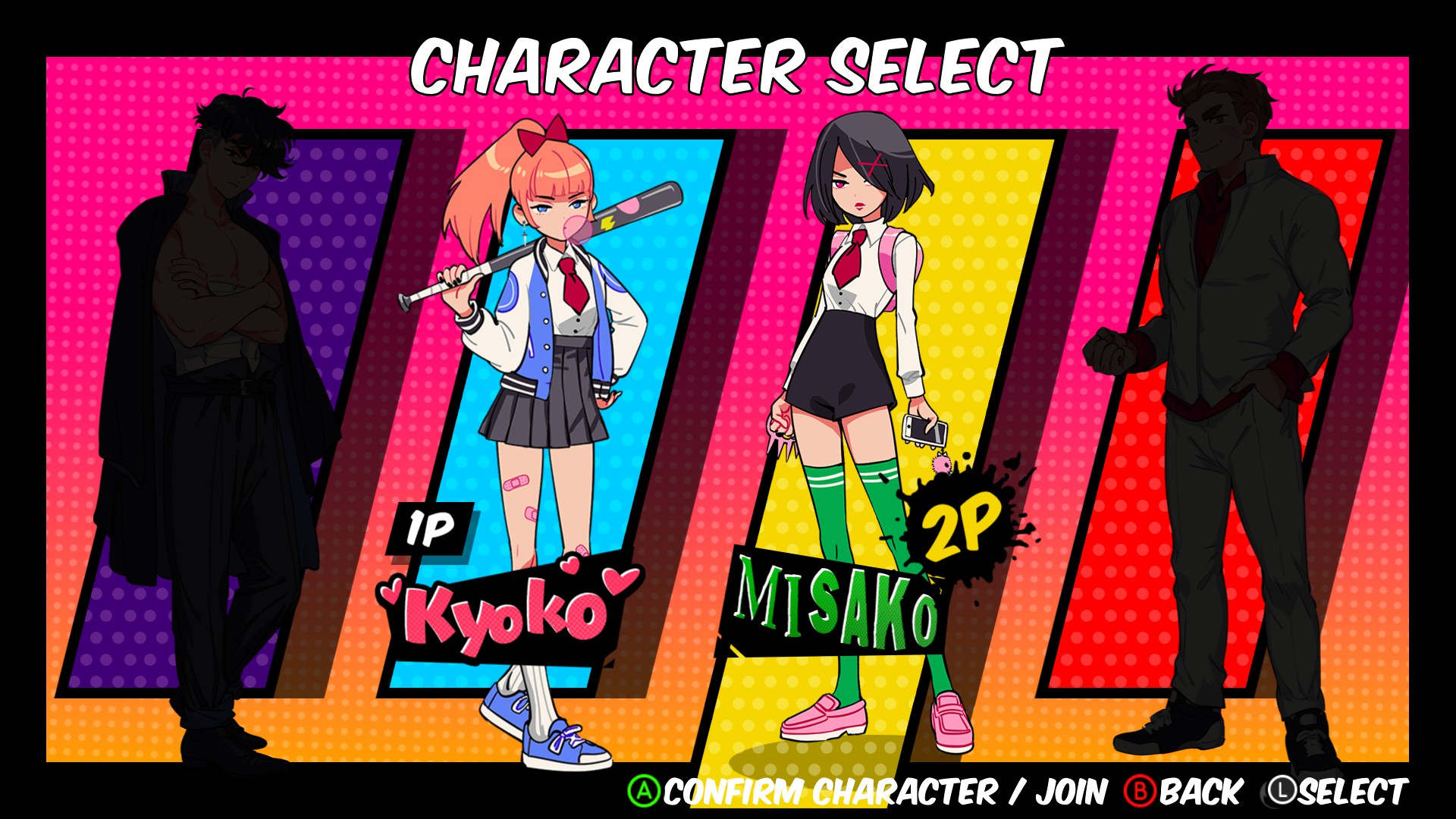 River City Girls 1 Character Select