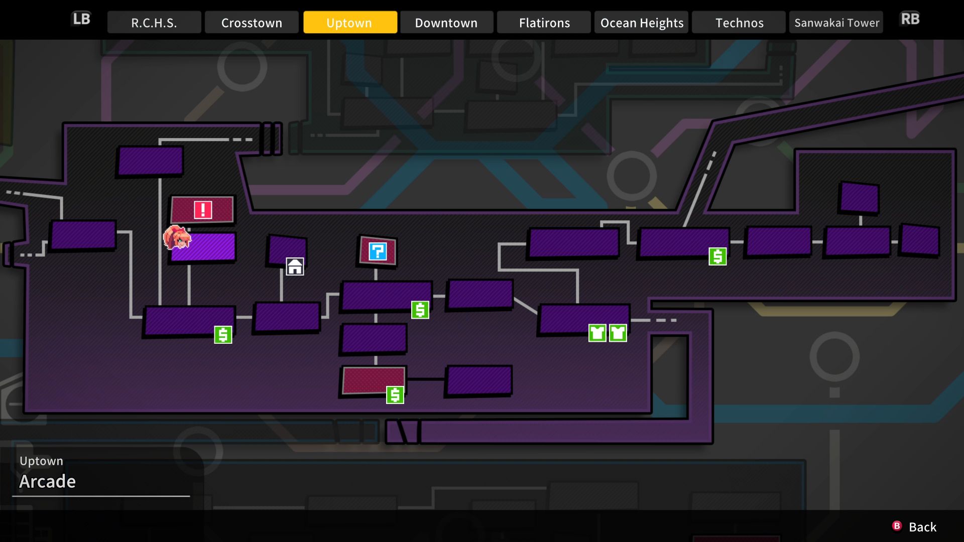 River City Girls 2 map