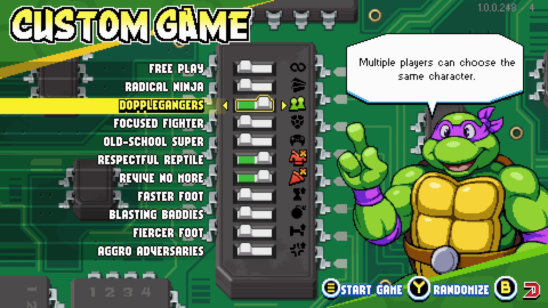 CoOptimus News TMNT Shredder’s Revenge Gets Custom Games Feature