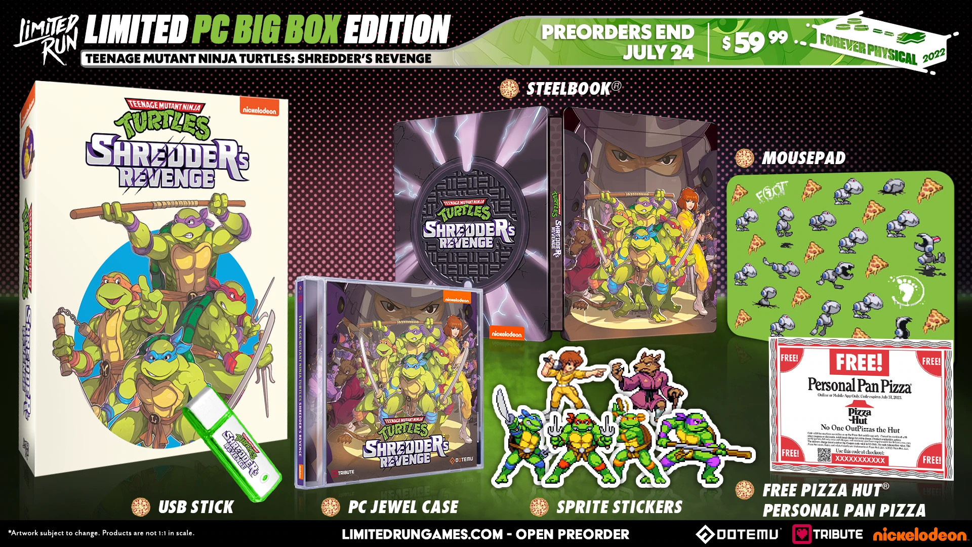 TMNT Shredder's Revenge Limited PC Big Box Edition