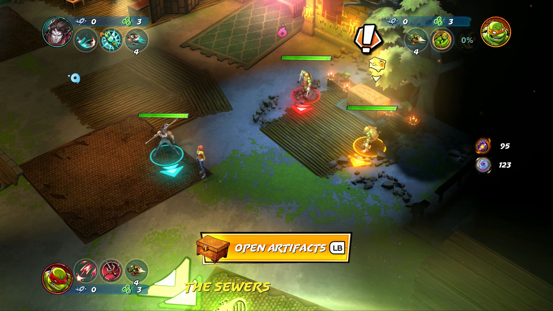 TMNT Splintered Fate Xbox Series X screenshot The Lair