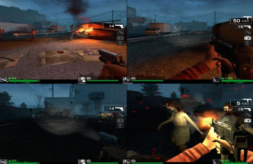 Как играть на одном экране xbox. Left 4 Dead 2 разделенный экран Xbox 360. Xbox 360 far 3 Xbox 360 Split Screen. Сплит скрин лефт 4 деад 2.