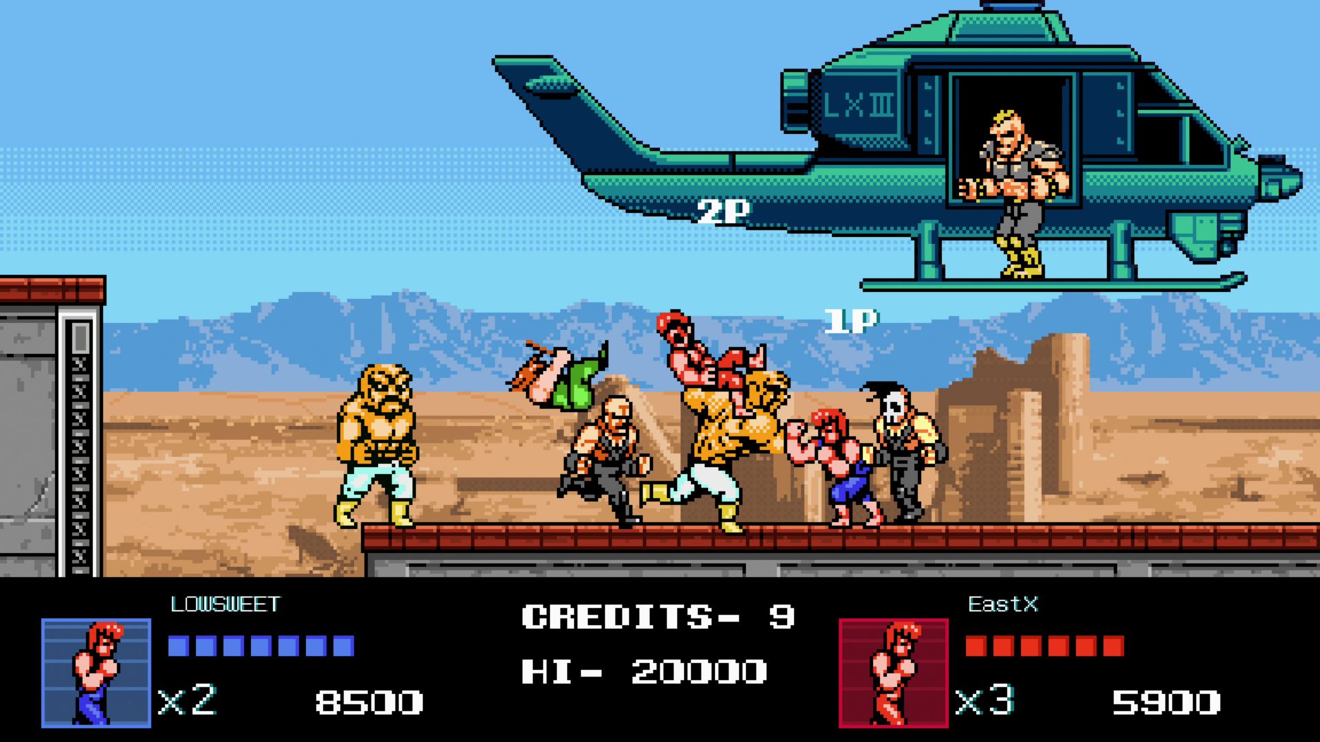 Double Dragon IV Infinity - 4 players - Openbor 