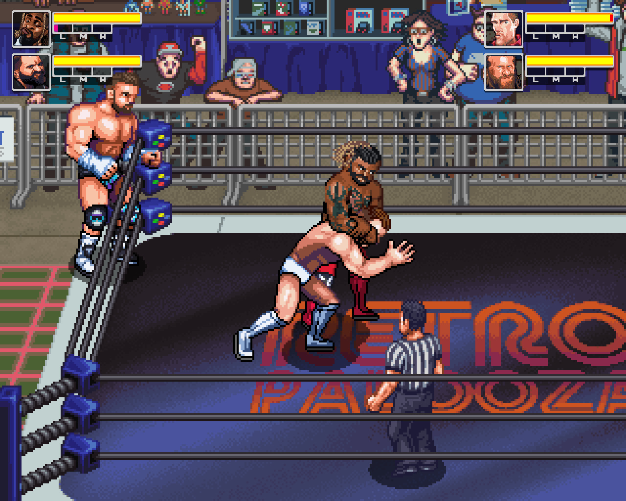 Co Optimus News Iircade Gets Retromania Wrestling Update Online Co Op For More Games And Donut Dodo